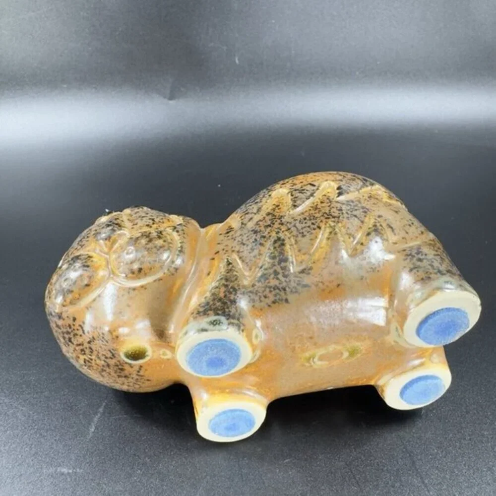 Takahashi San Francisco Hippopotamus Bear Animal Figurine‎ Candle Holder Planter